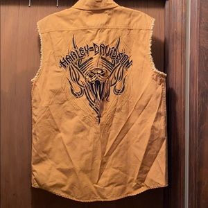 Harley Davidson denim vest